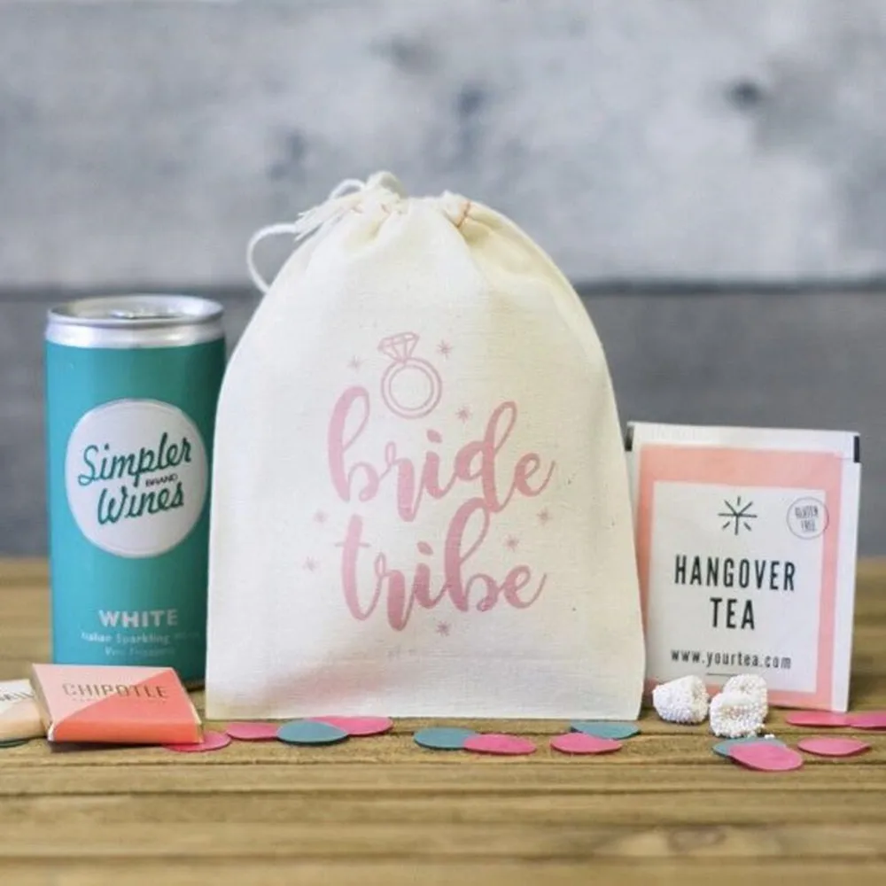 Свадебные украшения на заказ подарочный пакет для подружки невесты 10 шт.