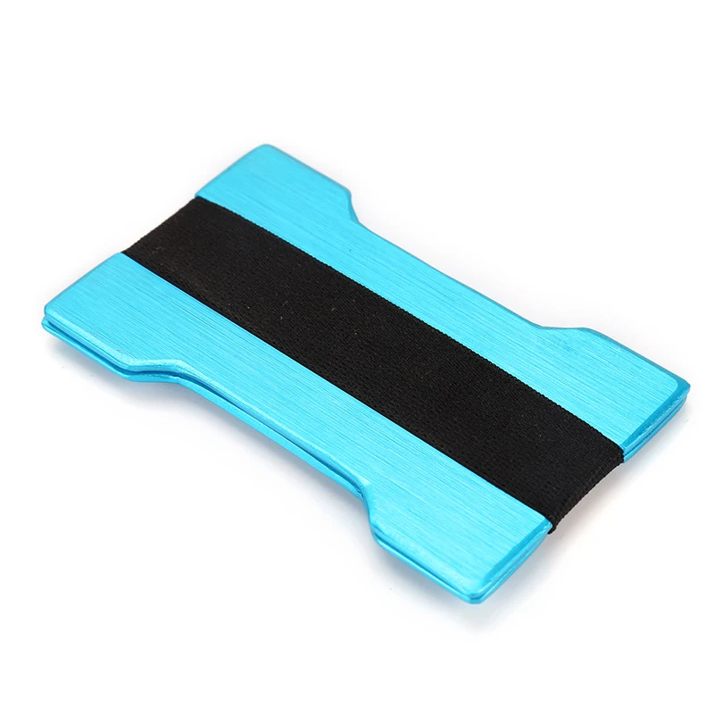 Повседневный металлический держатель для кредитных карт мужской кошелек с Rfid