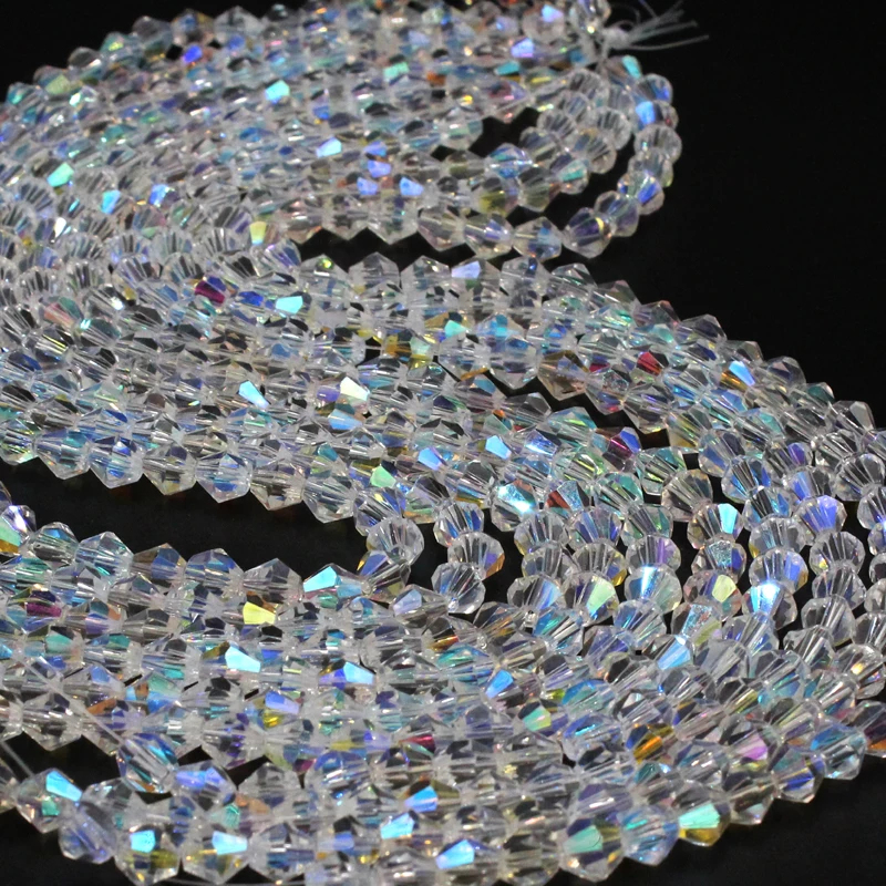 Оптовая продажа 200 штук изысканные 6 мм Биконусы Австрийские хрустальные бусины