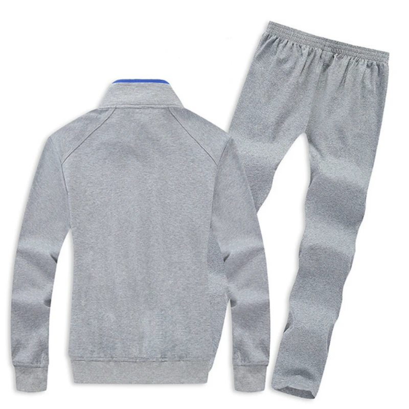 

Mens Track Suit Set Autumn Sports Suit Sweater Hat Mens Jacket Casual Tracksuit for Men 2 Pieces Set Solid Men Sweat Suit L-8XL