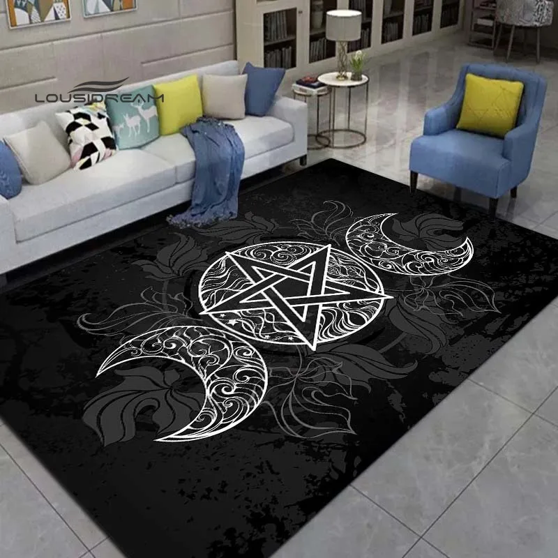 Готический коврик в виде ведьмы для гадания тройной Луны домашняя гостиная