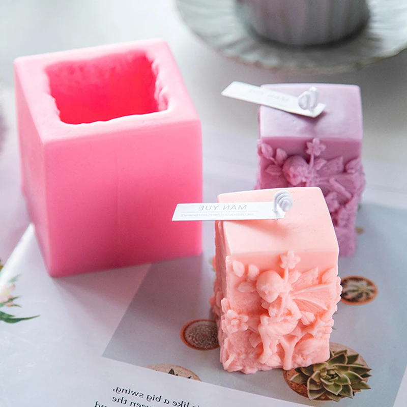 Прямоугольная свеча в виде ангела силиконовая форма декоративные свечи для