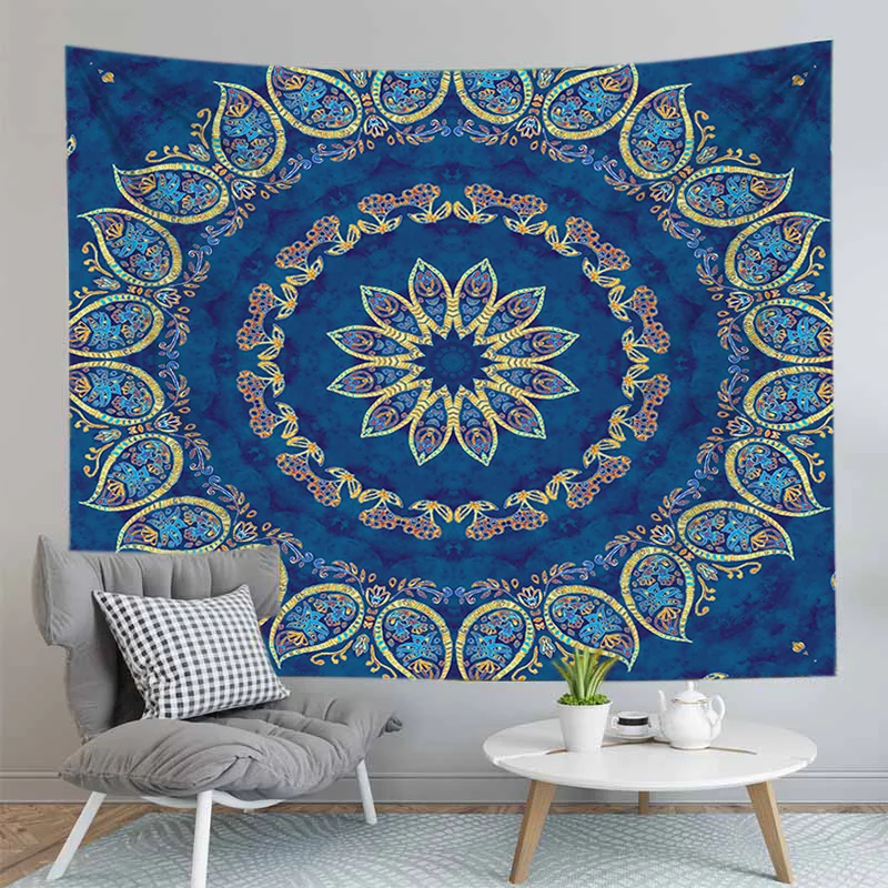 Mandala Tapestry Home Decorative Wall Hanging Bohemia Beach Mat Yoga Bedspread Camping Table Cloth | Дом и сад