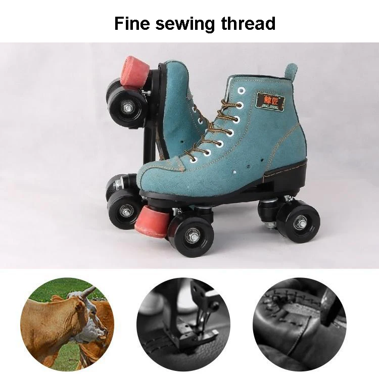 Профессиональные двухрядные роликовые коньки для начинающих мужчин и женщин