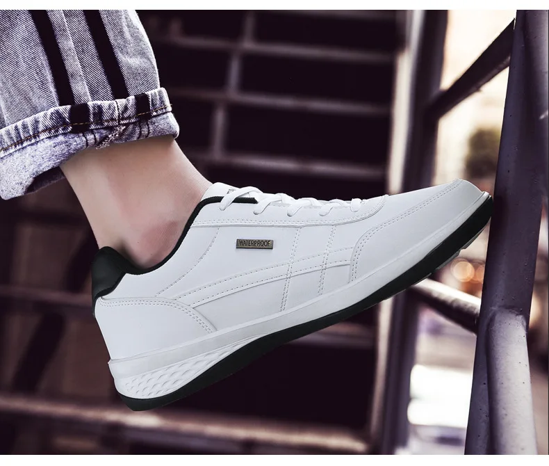 

New Fashion Men Sneakers for Men Casual Shoes Breathable Lace up Mens Casual Shoes Spring Leather Shoes Men chaussure homme