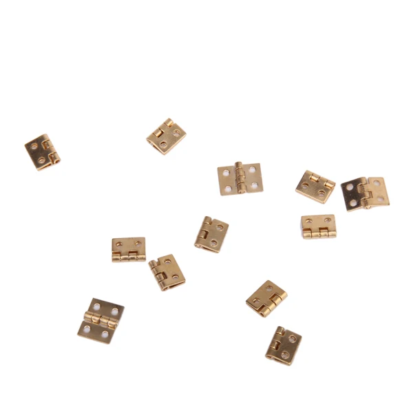 12 штук кукольный домик дверные петли шкафа с 48 шт винтами для DIY мини ювелирные