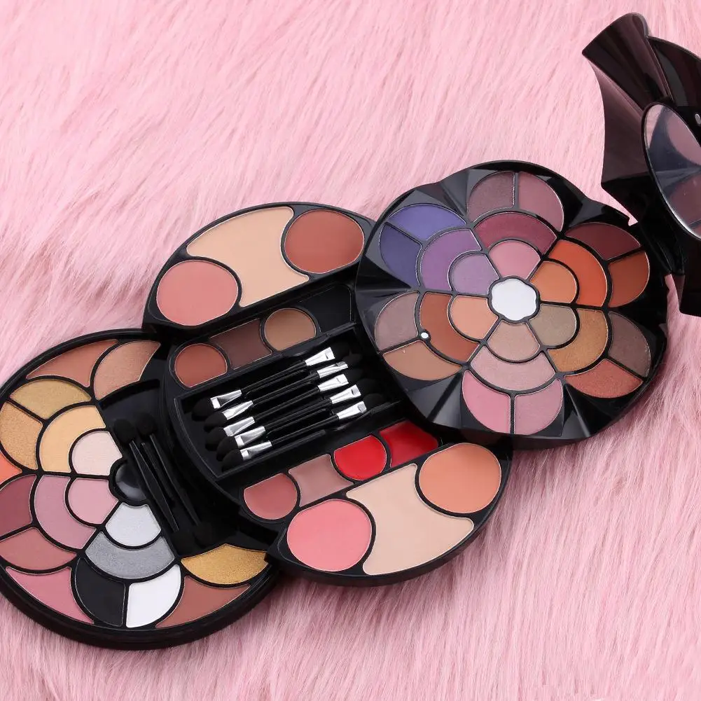 Petal Makeup Palette Set 43-color Eyeshadow 4-color Eyebrow Powder Blush Lipstick 2-color New | Красота и здоровье
