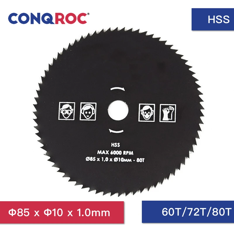 

85 x 10mm HSS Circular Saw Blade 60T/72T/80T Saw Blade