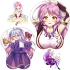 Нет игр нет жизни Shiro близко нерегулярные цифры Jibril косплей милый запястье силиконовый коврик для мыши коврик 3D коврик для мыши