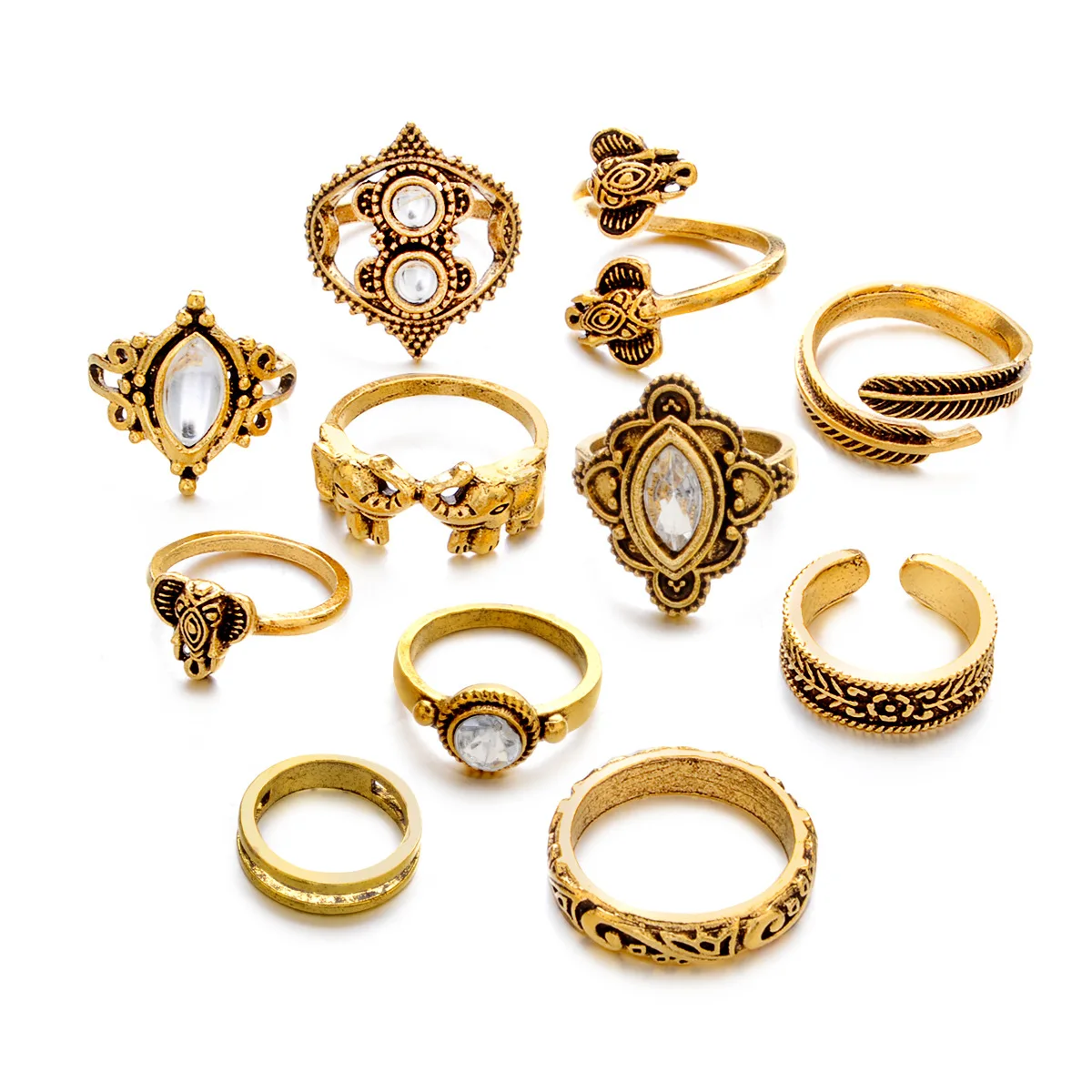 

UODCM Trendy Jewelry S925 Rings For Women Cubic Zirconia Charms Bridal Wedding Engagement White Gold Color Ring Drop Shi