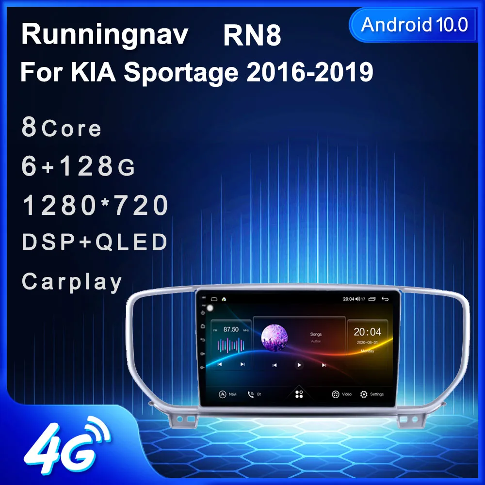 4G LTE Android 10 1 для KIA Sportage 2016 2017 2018 мультимедийный стерео автомобильный DVD плеер