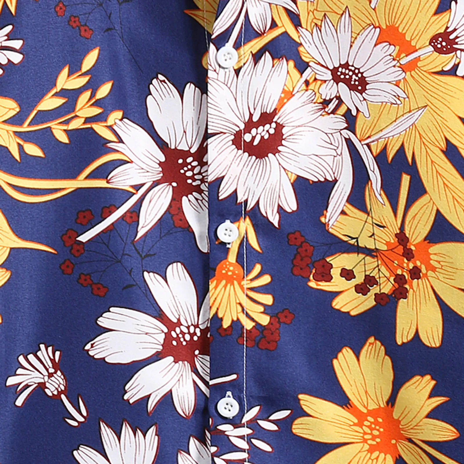 

Blouse Women Men Shirts Punk Tops Hawaiian Printed Short-Sleeved Loose Flower Shirt Couple Beach Cardigan Flower Shirts camisa