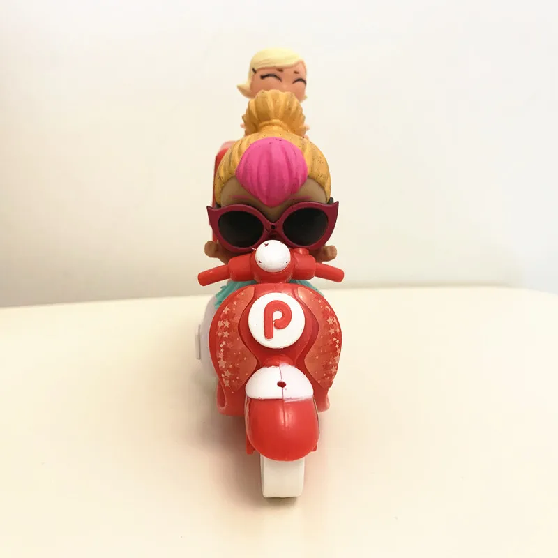 Оригинальная кукла-сюрприз Lol и игрушка Лил сестра для езды на мотоцикле