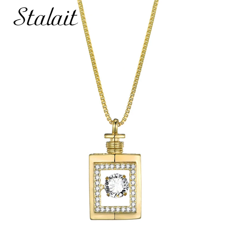 Ожерелье в виде флакона духов Kpop с цифрой 5 золотое ожерелье для женщин стразы