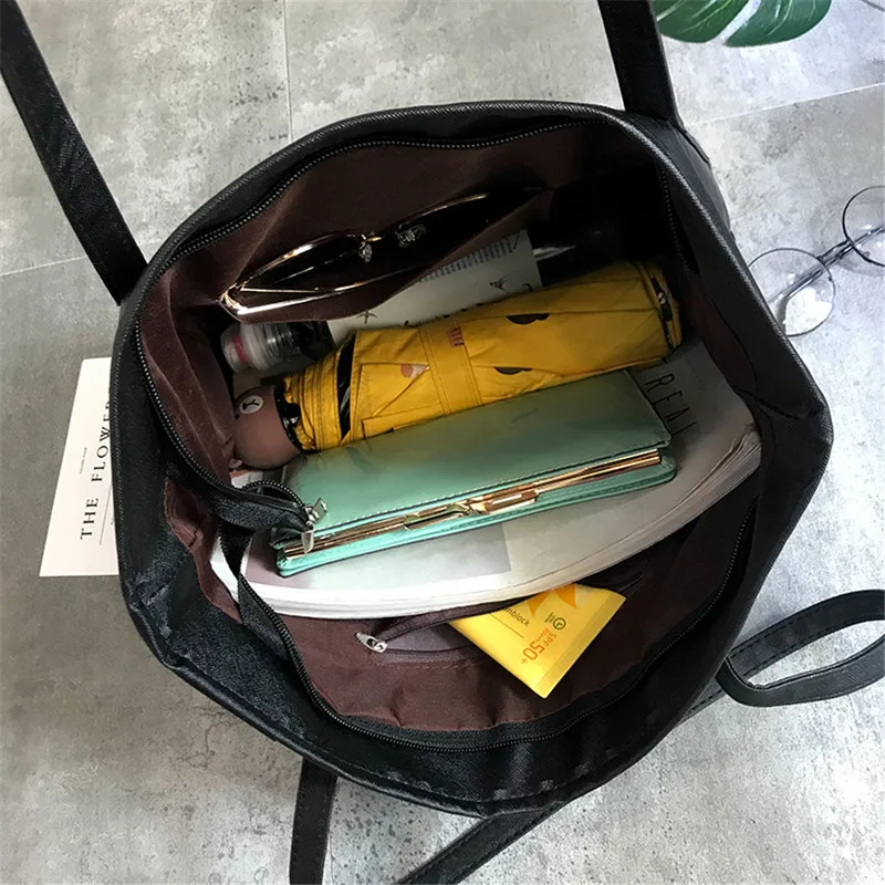 Adisputent Simple Women Shoulder Bags Large Capacity PU Leather Casual Tote Handbags For 2019 Shopper Bag bolsas feminina | Багаж и сумки