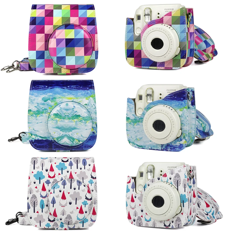 Стильный новый дизайн Наплечная Сумка чехол для Fujifilm instax Mini 8 9 мгновенная пленка