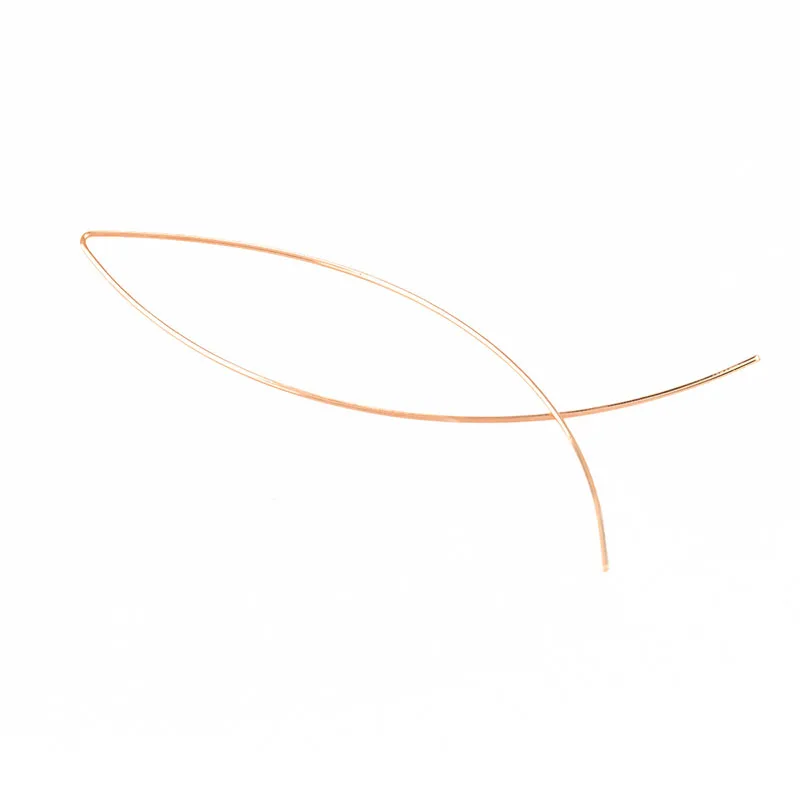 2020 Новое поступление женские геометрические серьги в форме рыбы простые медные