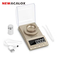 newacalox 0 001g precision digital jewelry scale 50g100g200g usb powered electronic weighing scale lcd mini lab balance 0 001g