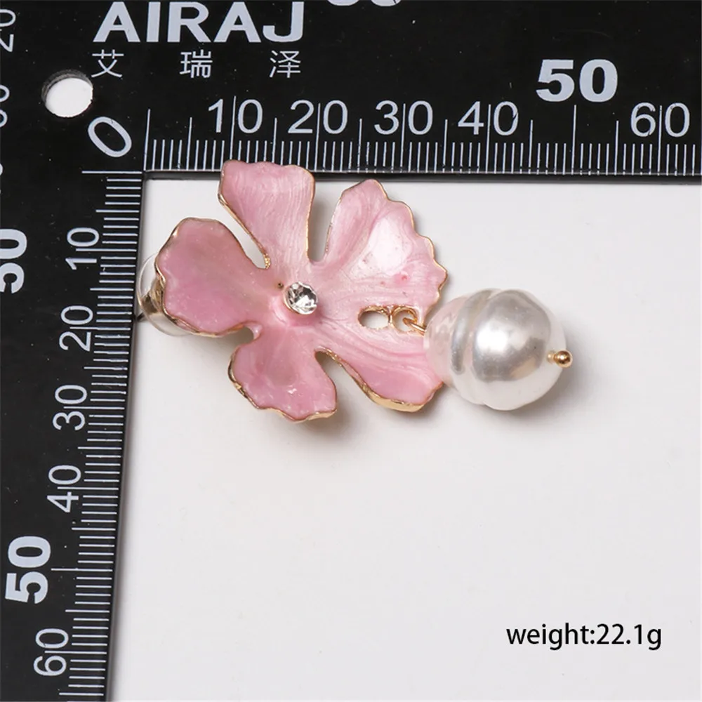 SexeMara/Новые корейский модный Шарм-цветок длинные висячие серьги для женщин и