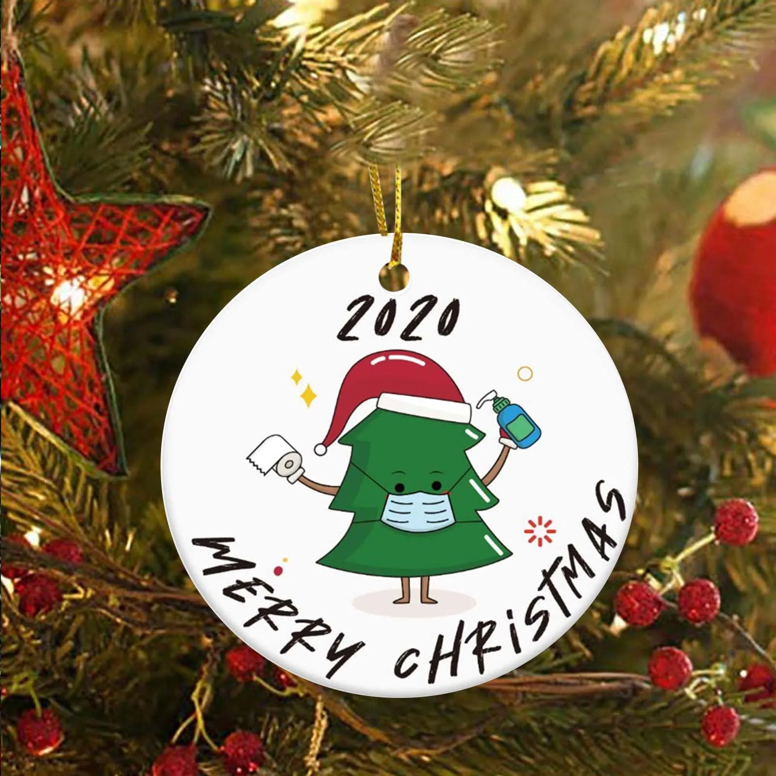 Лидер продаж 2020 новинка украшение для новогодней елки подвеска с подсветкой без