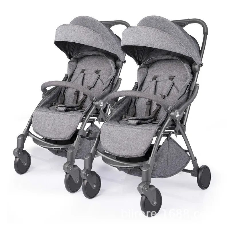 Популярная детская коляска двойка легко помещается на двойной - Цена: 18 806,82 руб.