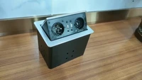 pop up power cover box desktop socket with dual usb charging ports outlet for conference room countertop