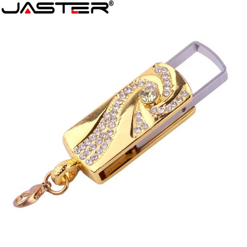 JASTER USB2.0 4 ГБ 8 16 32 64 милые блестящие стразы Алмазный флешка карта памяти USB флеш