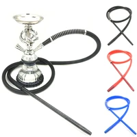 1set hookah tube silicone hose with spring shisha chicha sheesha narguile aluminium alloy mouthpiece cigarette pipe accessories
