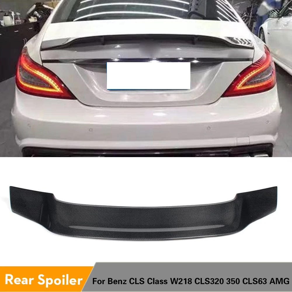 Для Mercedes Benz CLS-Class W218 CLS350 CLS400 CLS500 CLS550 CLS63 AMG Sedan 2012 - 2017 задний спойлер из углеродного