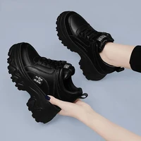 ladies casual shoes lace up fashion sneakers platform snow boots autumn women boots pu leather womens shoes zapatos de mujer