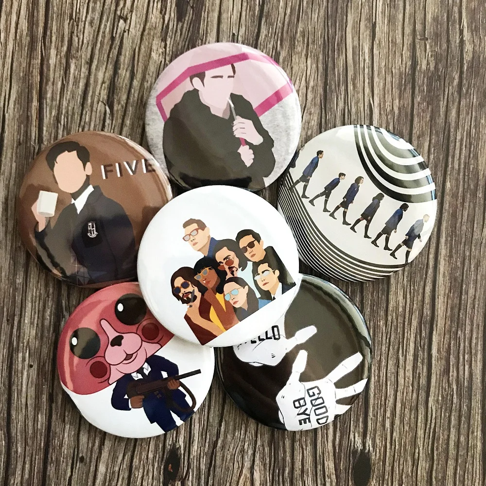 3 шт. случайный Umbrella Academy брошь значки для одежды брошка на лацканы булавки
