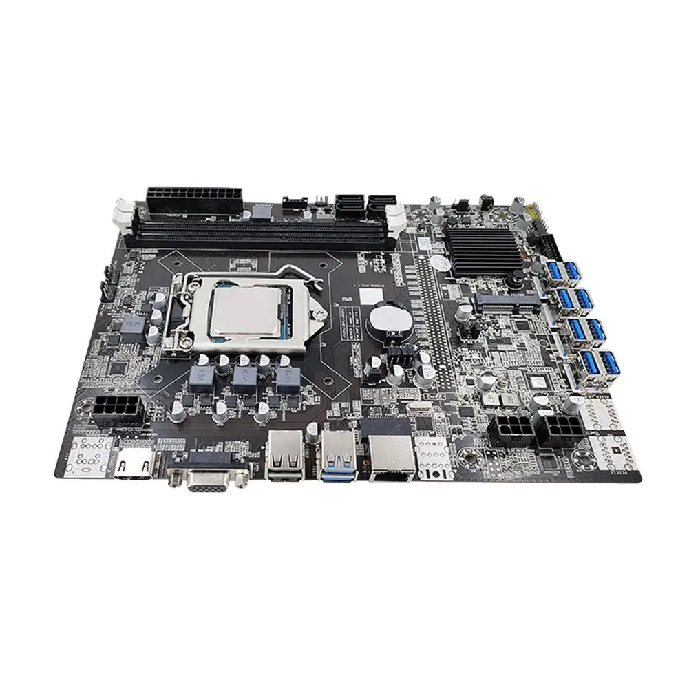 B75 X79 B85 материнская плата для майнинга B250 компьютерная 8 X PCI-E графический слот 1155
