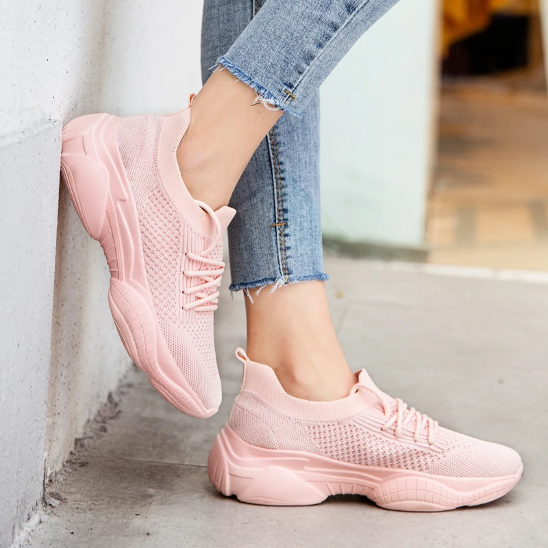 Gym Shoes autumn Women Tennis Shoes Comfortable Breathable Platform Sneaker Classic Thick Sole Women Shoes Tenis Feminino