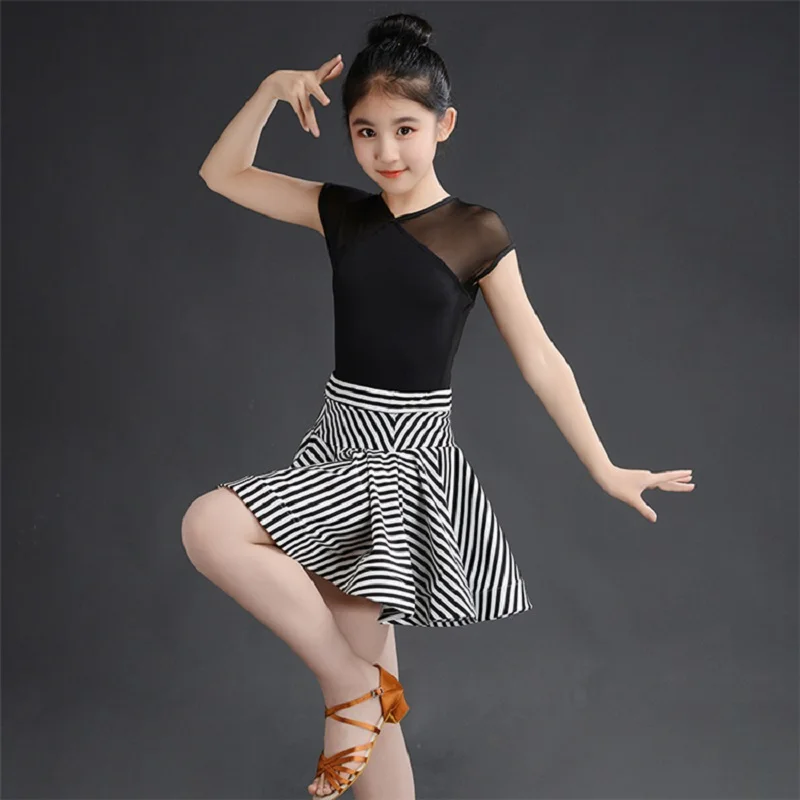 Модный костюм для латинских танцев Детская одежда танго ча румбы Одежда бальных