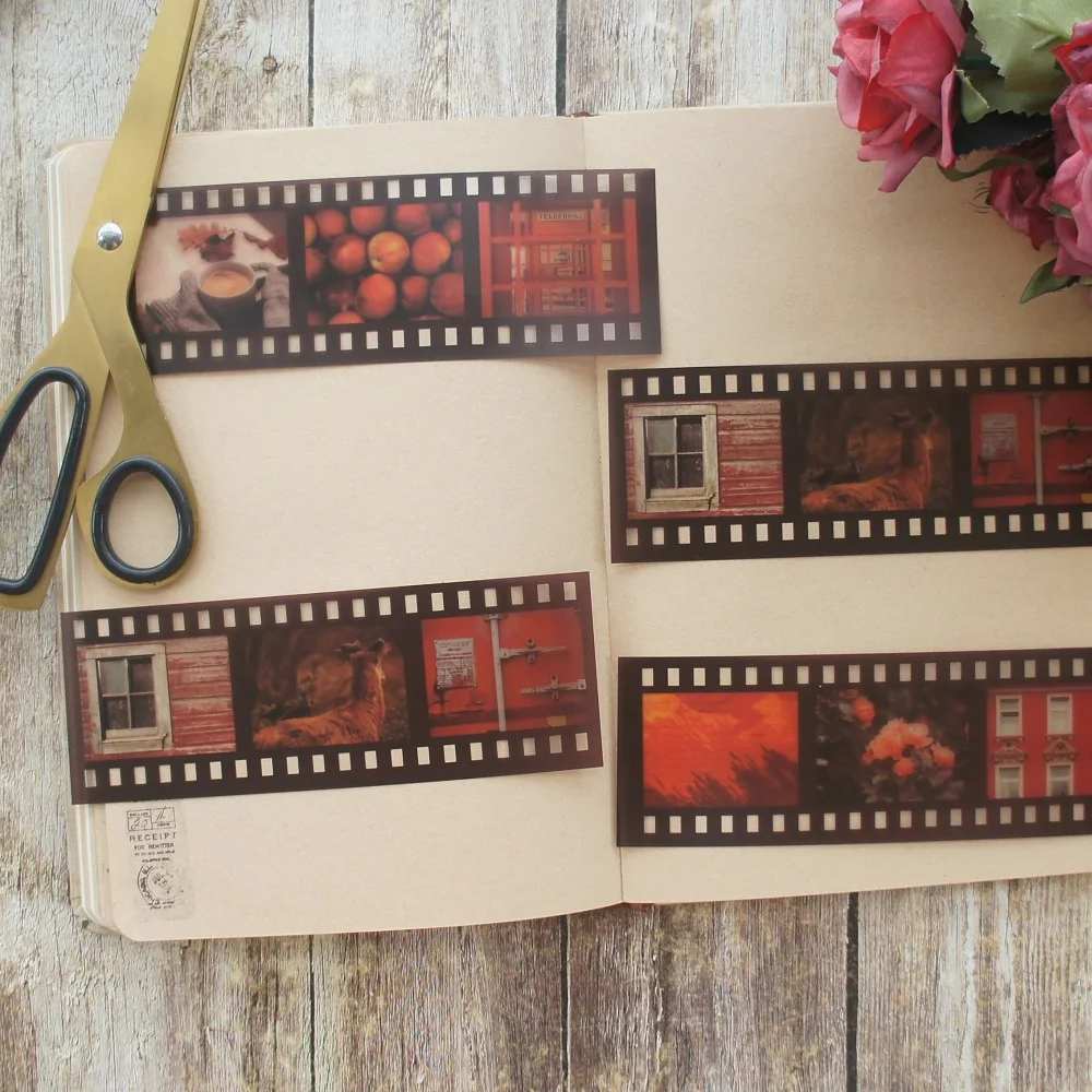 8 листов спелых фруктов красные фильмы фото пленка ПВХ стикер дизайн как подарок