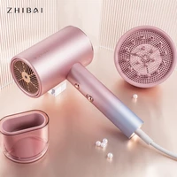 zhibai hair dryer quick drying hairdryer 3 heat seting 2 speed hair dryers adjustment temperature fan