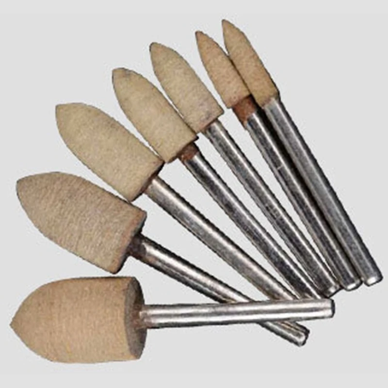 

100Pcs 1/8 Inch Shank (3mm) Cowhide Grinding Mandrel Mounted Grinding Polishing Accessories Attachment