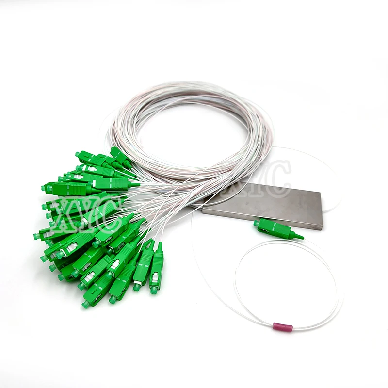 

Оптоволоконный PLC-разветвитель SC APC, мини-стальная трубка, тип 1x64, 0,9 мм оптоволоконный разветвитель