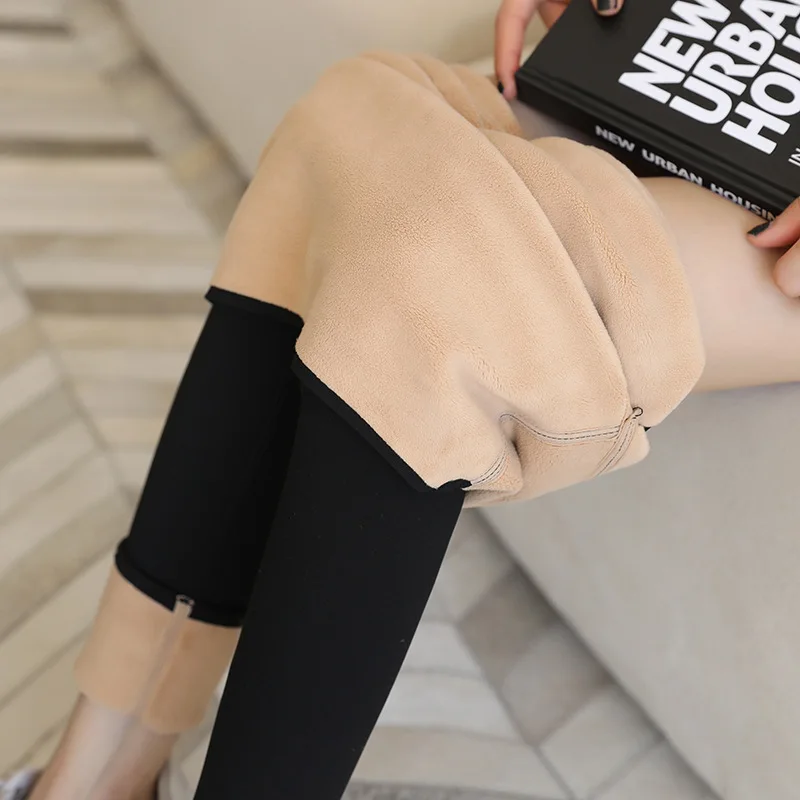 

Fleece Warm Winter Leggings Women Tights Black Push Up Elastic High Waist Leg Wammer Stockings Pantyhose Collant Polaire Femme