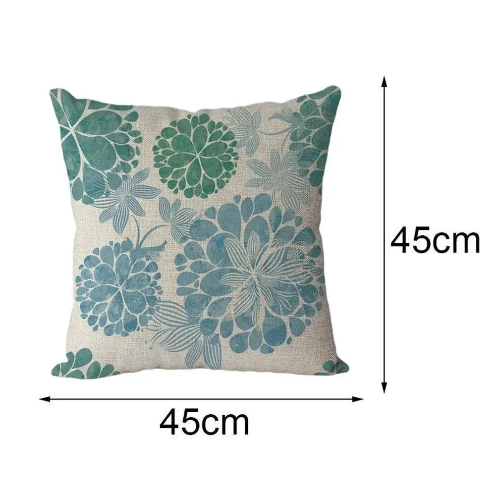 

Pastoral Plant Printing Home Decoration Pillowcase Single-sided Linen Living Room Sofa Decorative Ornaments Cushion Cover