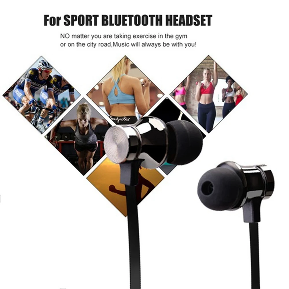 Беспроводная Спортивная Bluetooth гарнитура AE голосовое управление функция вызова