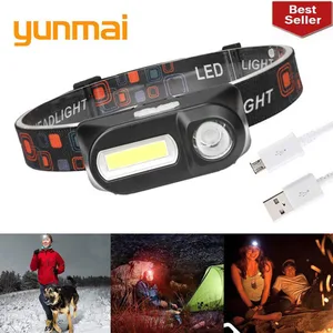 Светодиодный светильник XPE + COB, перезаряжаемый с USB, 6 режимов, 18650