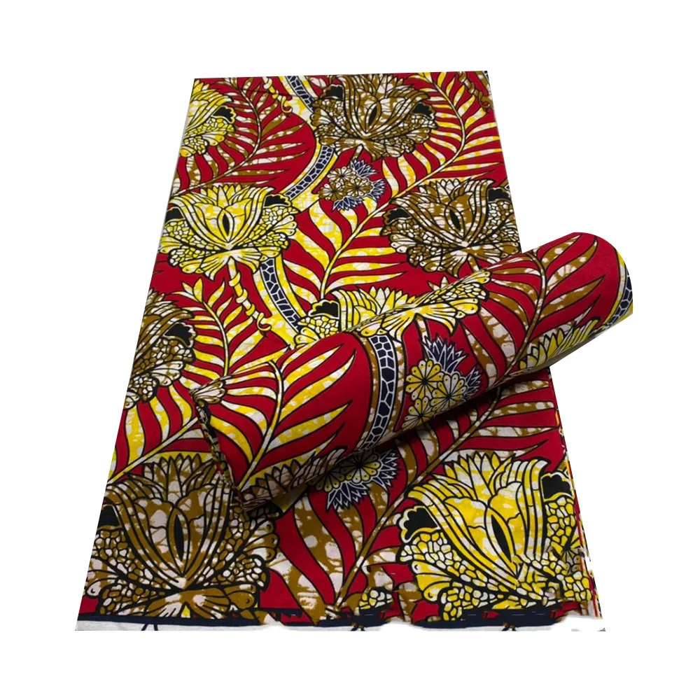 

African wax prints fabric ankara Wax African Wax tissus 100% Cotton African Fabric Ankara 2021 High Quality Wax 6yard