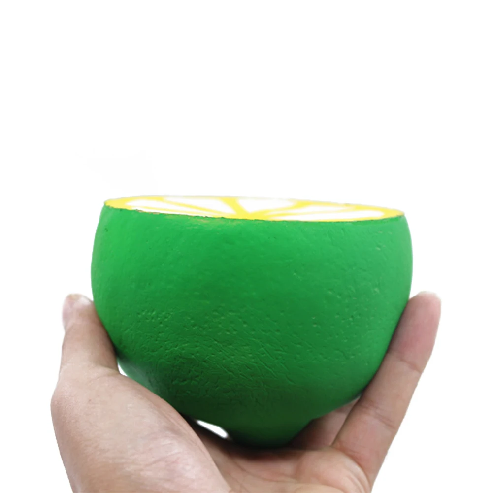 Имитация фруктов лимон сжимаемая медленно восстанавливающая форму игрушка для