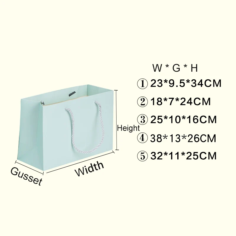 Ламинированные Бумажные пакеты однотонные розовые Синие Блестящие подарочные