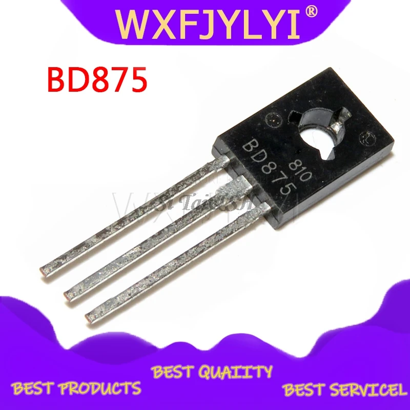10 шт./лот BD875 TO-126 BD 875 TO126 NPN плоский транзистор Дарлингтон новый оригинальный |