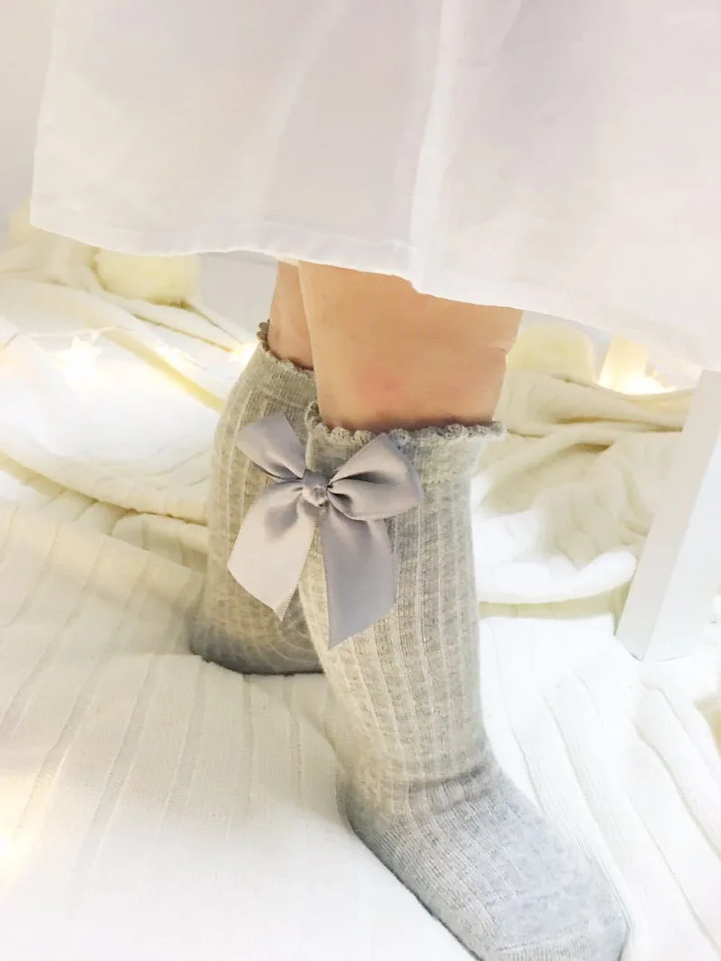 

Pudcoco Baby Socks Bowknot Bows Knee High Princess Long Kids Children Leg Warmer High Quality Hot Sale Tights