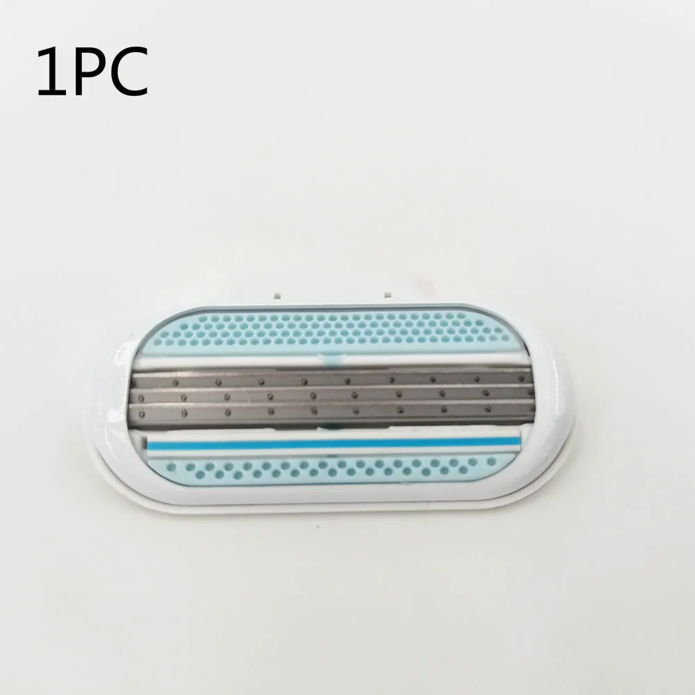 1pc 4 шт. или 8 шт./лот 3 Слои лезвия бритвы Razor Blades, Сменная головка для Для женщин Красота женский Безопасная бритва лезвия для бритья - Цвет: 1pc