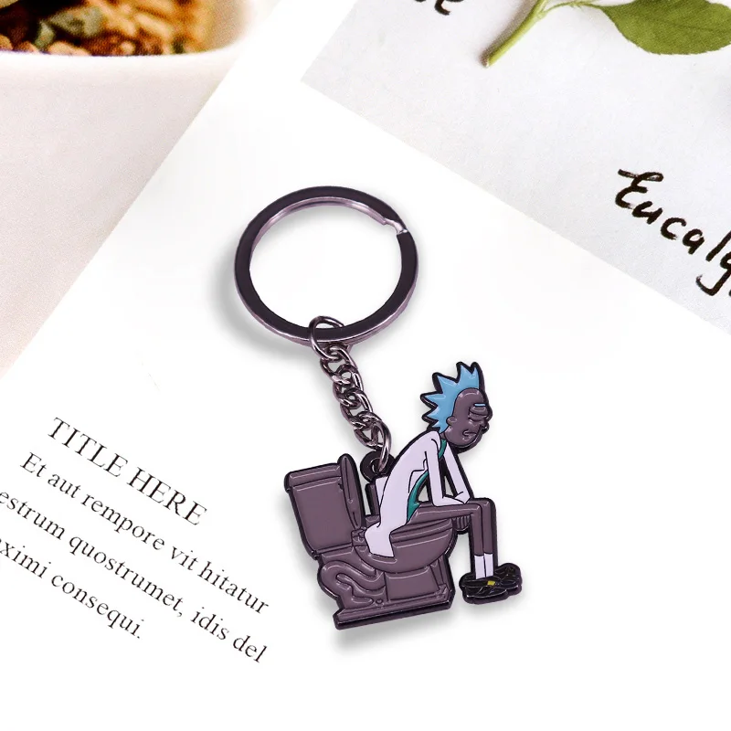 Этот брелок с милым но смешным ученым Рик Санчесом-подарок научным работникам и