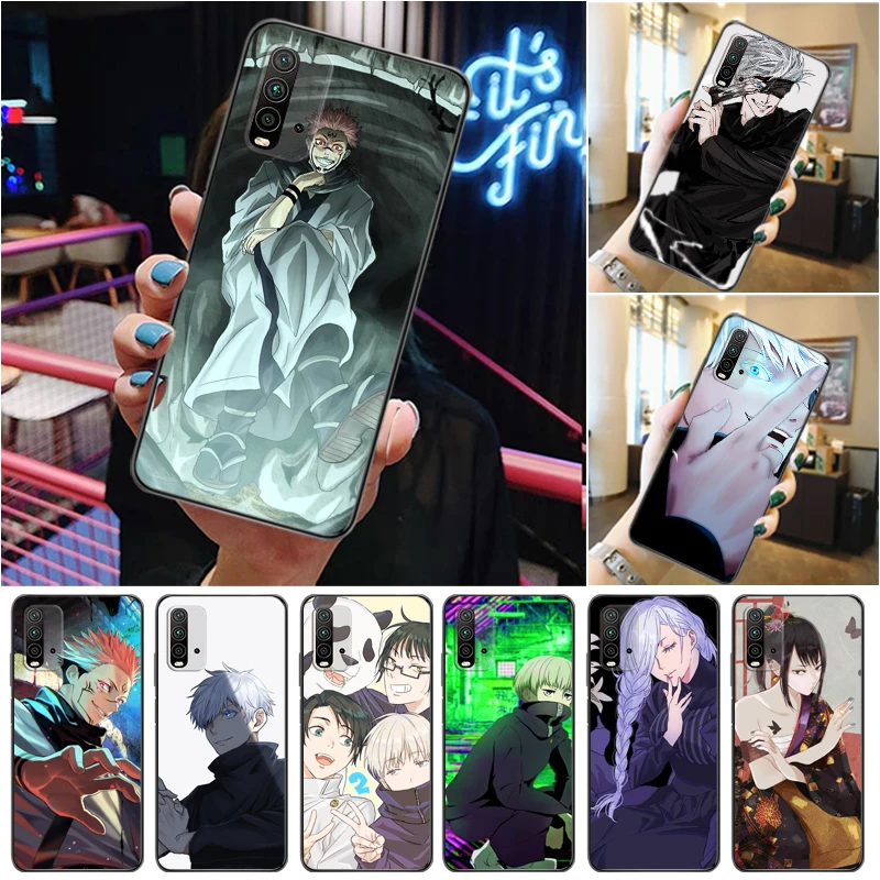 

Jujutsu Kaisen Sukuna Yuji Itadori Satoru Gojo Fushiguro Megumi Phone Case For Xiaomi Redmi 9 9T 9A Pro Carcasa Coque Funda